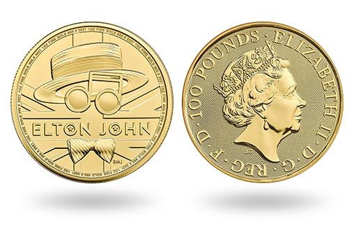 золотые монеты Британии посвящены Элтону Джону