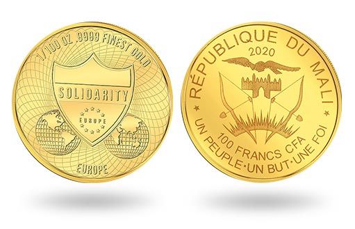 золотые монеты Мали посвящены Европе