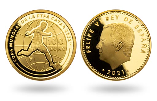 в Испании были выпущены золотые монеты, приуроченные к чемпионату мира по футболу