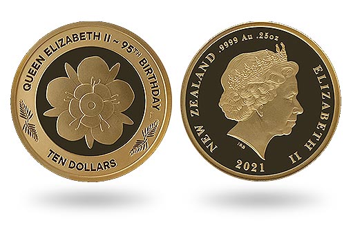 Новозеландский Резервный банк выпустил золотую монету к юбилею Елизаветы II