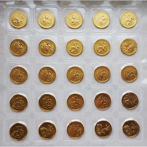 Какие золотые монеты «Георгий Победоносец» выбрать — ММД или СПМД?