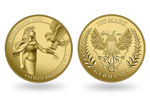 символ Германии отчеканен на немецких золотых монетах выпуска 2020