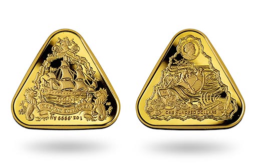 кораблекрушение Позолоченного Дракона за золотой монете Австралии