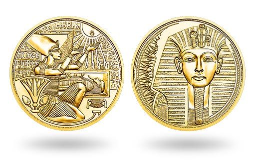 золоту египетских фараонов Австрия посвятила золотые монеты