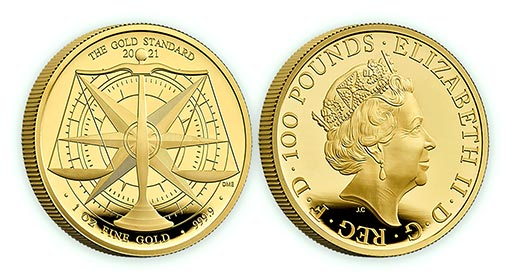 Золотые монеты Великобритании, приуроченные 200-летию создания золотого стандарта