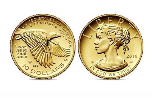 Монета «Американская свобода» из золота