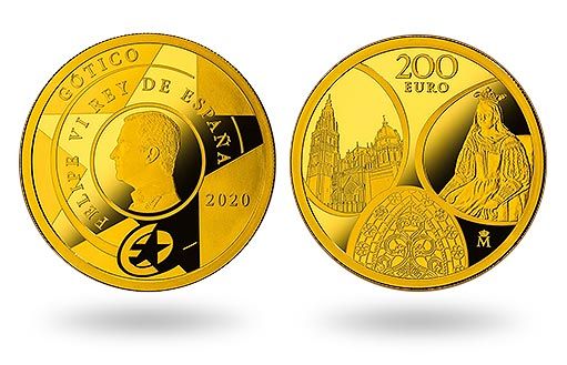 готику воспевают золотые монеты Испании