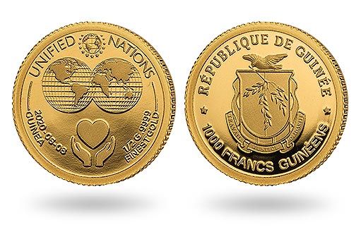 Гвинея посвятила золотую монету ООН