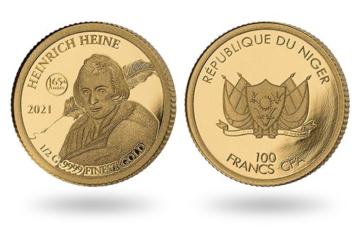 Нигер посвятил золотые монеты одному из выдающихся немецких поэтов