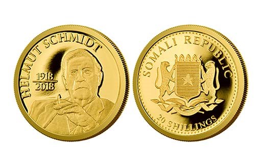 В Сомали отметили выпуском золотой монеты столетие Хельмута Шмидта