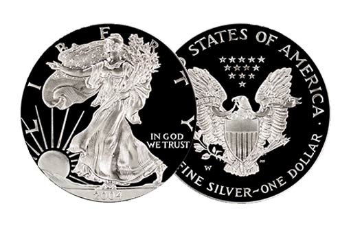 серебряный Американский Орел в качестве пруф