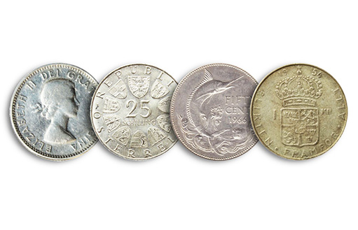 варианты бюджетных серебряных монет