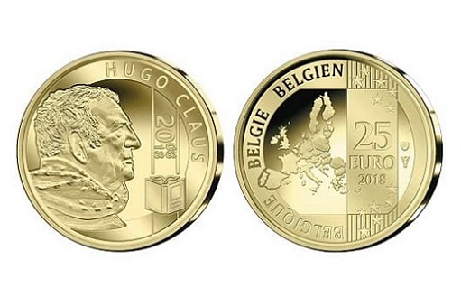 Золотые монеты Хьюго Клаус Бельгия