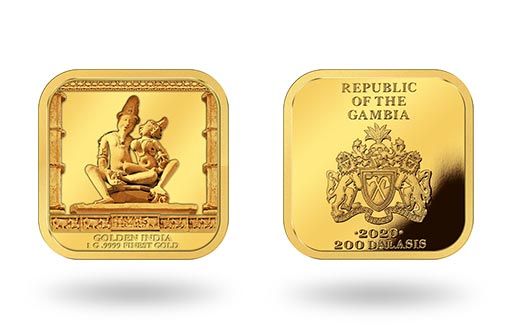 сюжет Камасутры на золотой монете Гамбии