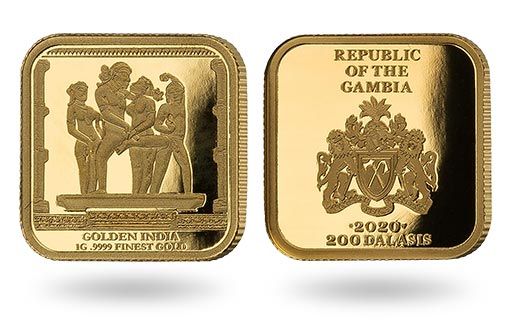 гамбийская золотая монета посвящена индийской камасутре