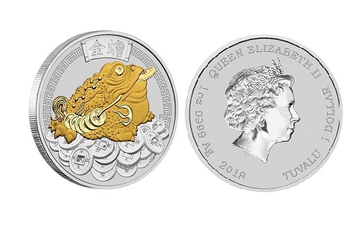 По заказу Тувалу Пертский монетный двор выпустил монеты с денежной жабой