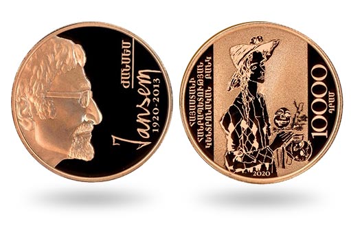 золотые монеты Армении посвящены Жану Семерджяну