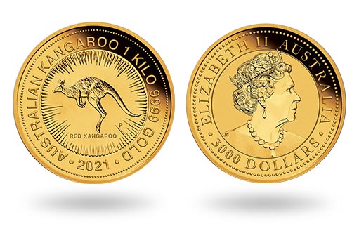 инвестиционная монета «Кенгуру» 2021 из золота