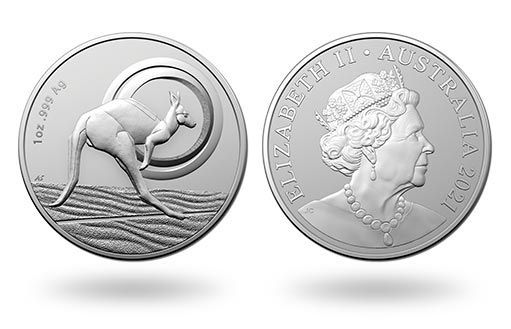 кенгуру стал героем выпуска серебряных монет Австралии