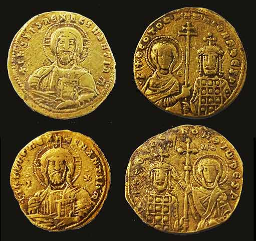 клад византийских золотых монет, найденный на юге России