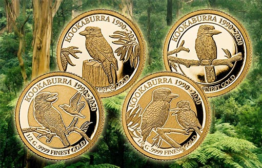 коллекция монет из золота кукабарра