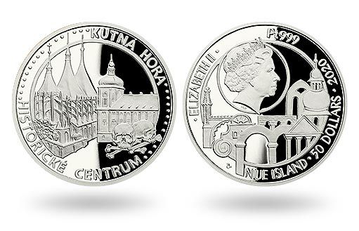 памятнику культуры Чехии посвящены монеты Ниуэ из платины