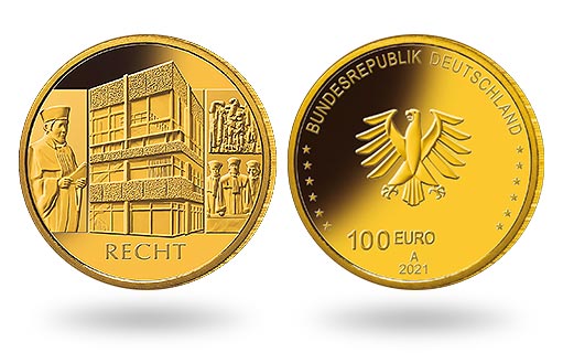 Германские инвестиционные золотые монеты в честь Конституционного суда страны