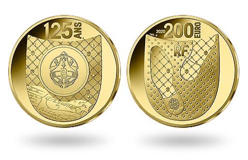 золотые монеты Франции в честь обувной компании Maison Berluti