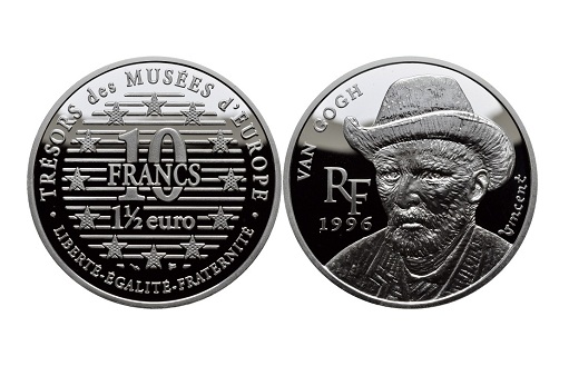 Памятная монета в честь голландского художника Винсента Ван Гога
