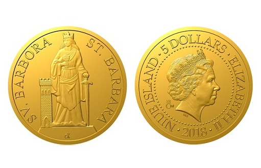 Монета в честь святой Варвары