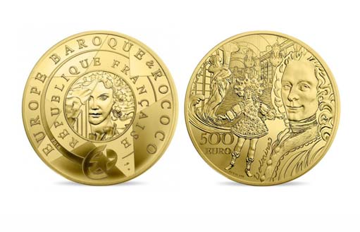 Барокко и Рококо на монетах Франции — золото