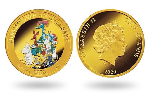 Муми-тролли стали героями выпуска золотых монет островов Кука