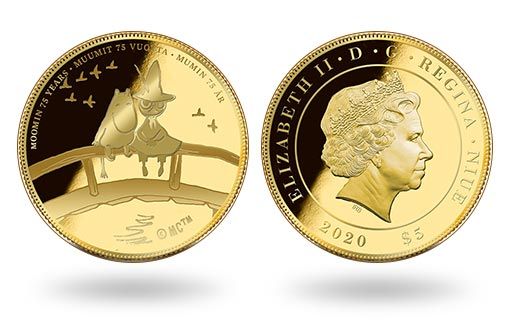 Ниуэ инициировало выпуск памятных золотых монет о Муми-троллях