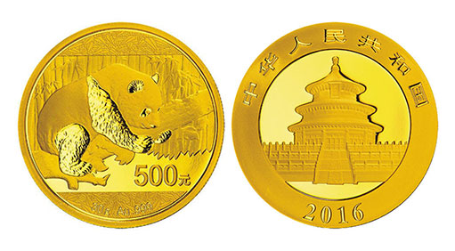золотая монета Китайская Панда