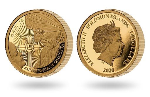 золотую монету Соломоновы острова посвятили Матери Терезе