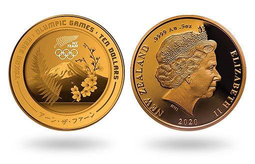 Олимпийские Игры в Токио чествуют золотые монеты Новой Зеландии