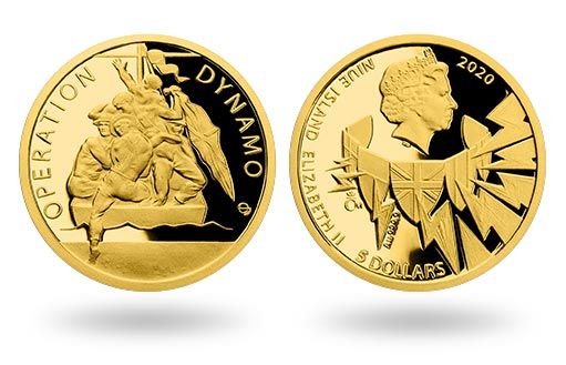 золотые монеты Ниуэ в память об операции «Динамо»