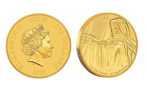 Золотая монета Палпатин от Ниуэ