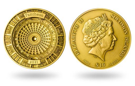 Соломоновы острова выпустили золотые монеты Пантеон