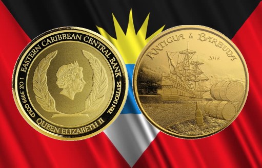 Антигуа и Барбуды представляют монеты с изображением пиратского корабля