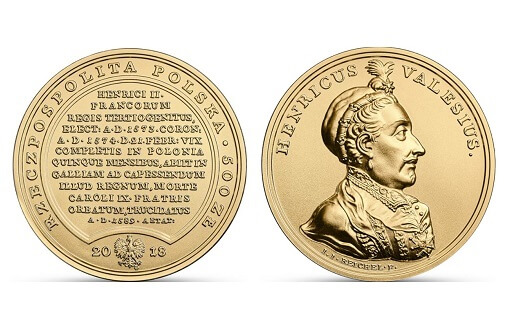 Золотая памятная монета из серии «Сокровища Станислава Августа»