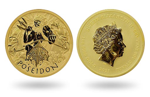 Австралия выпустила золотую инвестиционную монету в честь Посейдона