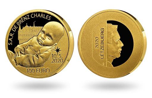 Люксембург отчеканил золотую монету по случаю рождения наследного принца Чарльза