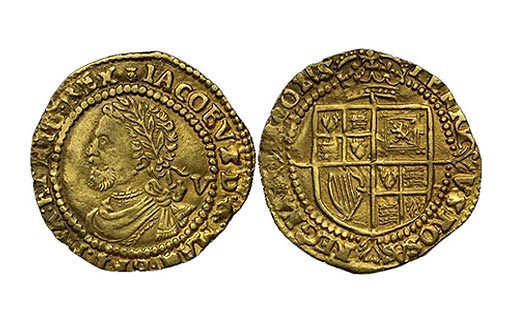 Золотая монета, посвященная 400-летней годовщине начала чеканки Золотого Лореля