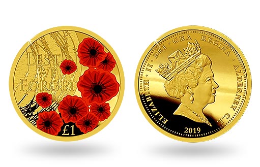 Золотые монеты в честь столетнего юбилея Дня памяти