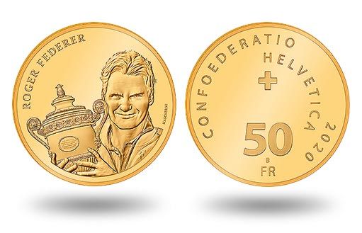 Роджер Федерер стал героем выпуска золотых монет Швейцарии