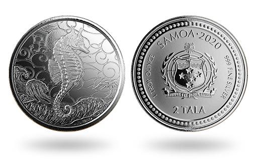 инвестиционные монеты Самоа с морским коньком