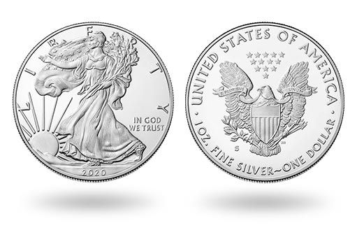 коллекционный вариант «Американского орла» США из серебра