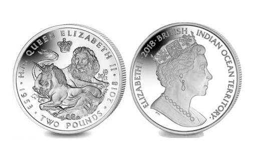 Серебряные монеты в честь коронации Елизаветы Второй