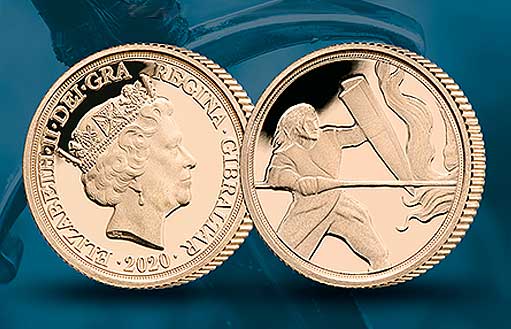 хит группы Queen на золотой монете Гибралтара